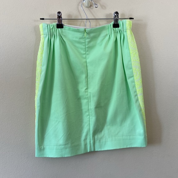Julien David Neon Green Mini Skirt - Picture 4 of 7